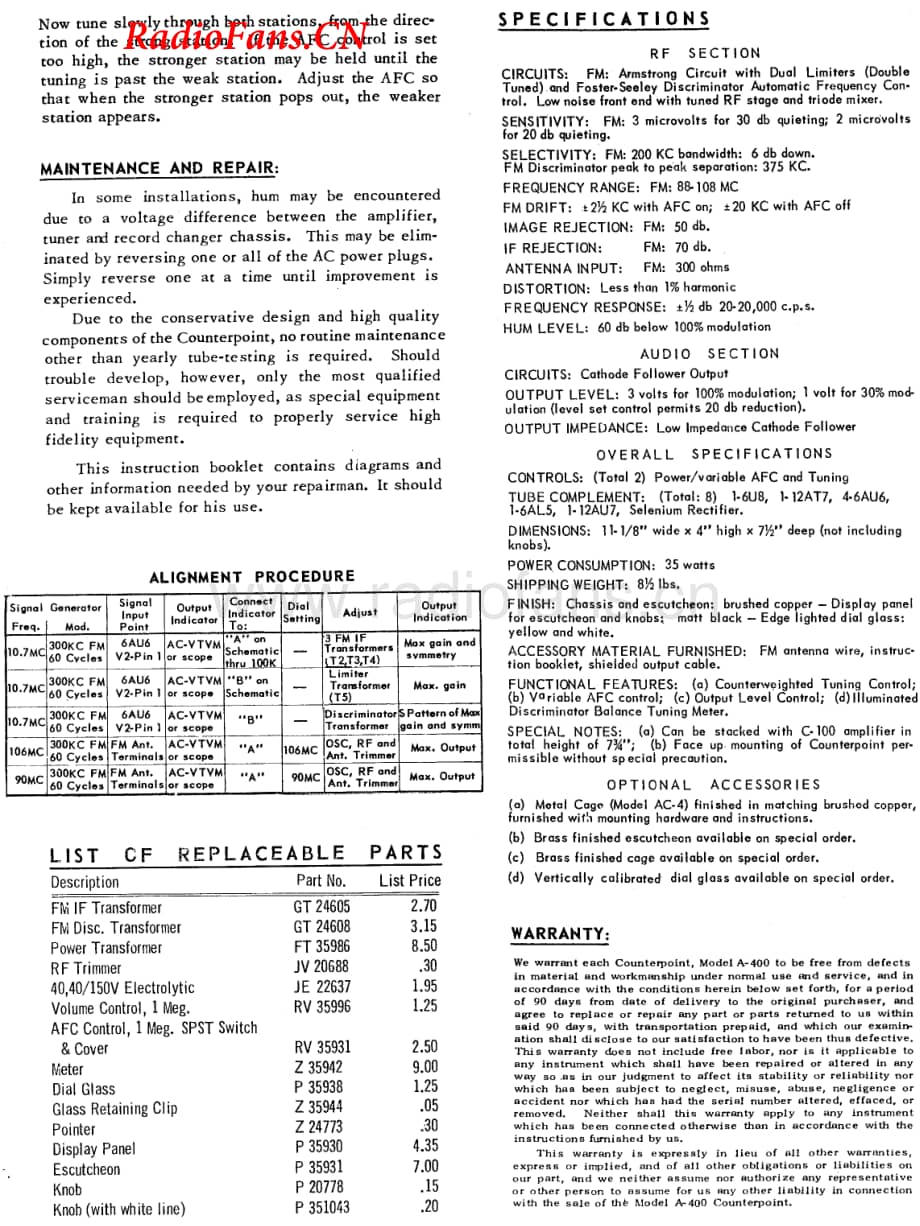 HarmanKardon-A400-tun-sm维修电路图 手册.pdf_第3页