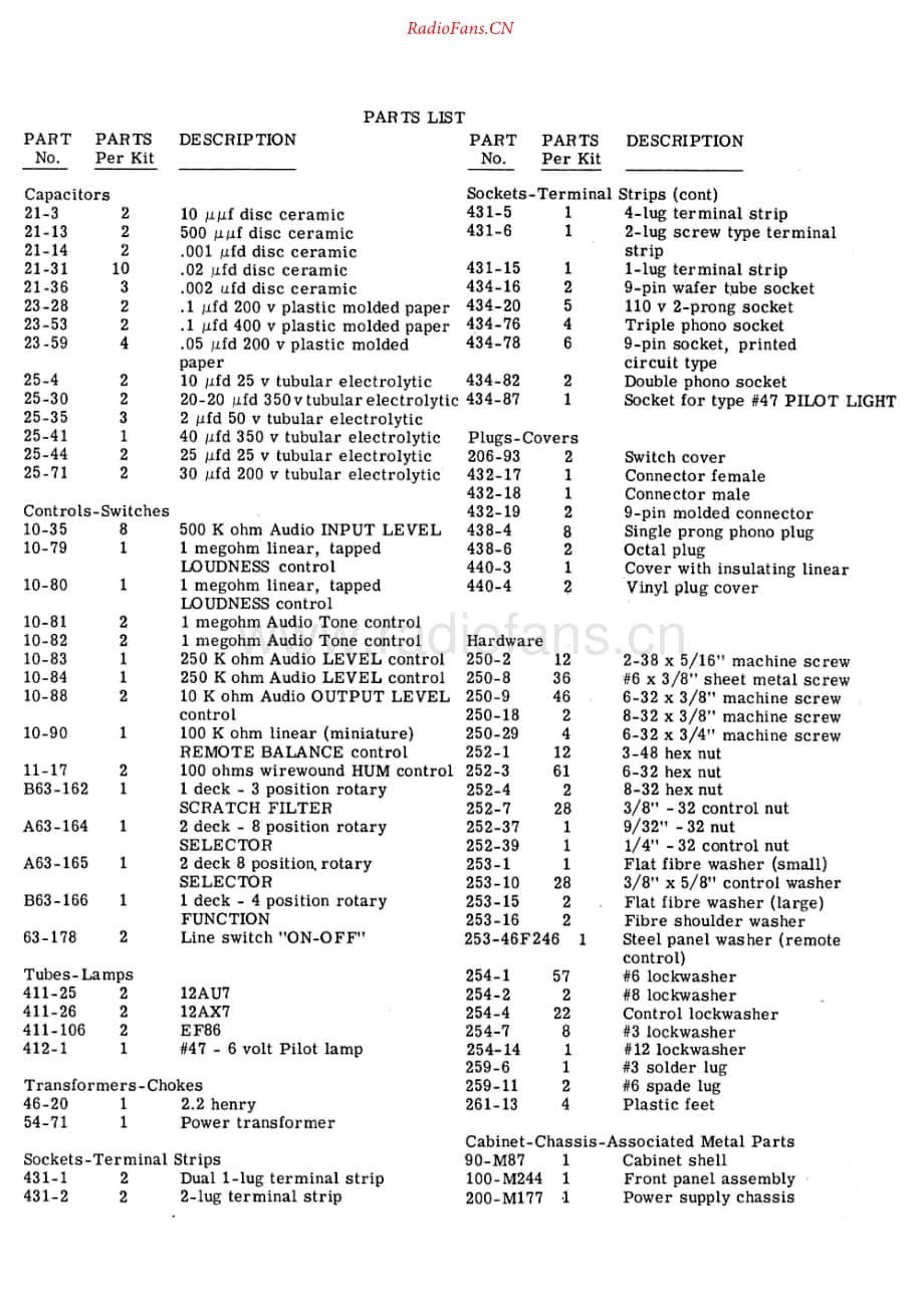 Heathkit-SP2A-pre-sch维修电路原理图.pdf_第1页