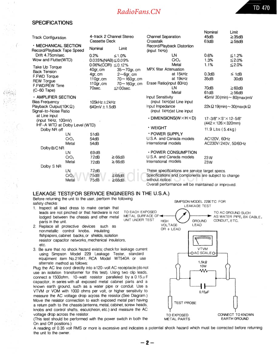 HarmanKardon-TD470-tape-sm维修电路原理图.pdf_第2页