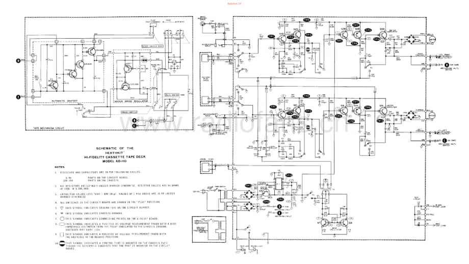 Heathkit-AD110-tape-sch维修电路原理图.pdf_第1页