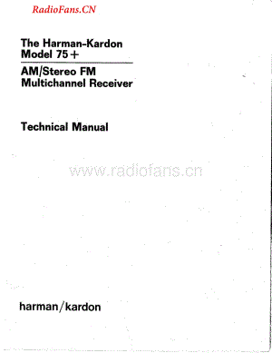 HarmanKardon-75+rec-sm维修电路图 手册.pdf