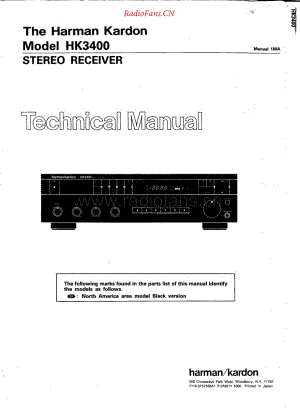 HarmanKardon-HK3400-rec-sch维修电路原理图.pdf