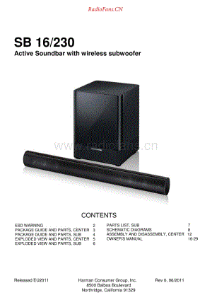 HarmanKardon-SB16.230-spk-sm维修电路原理图.pdf