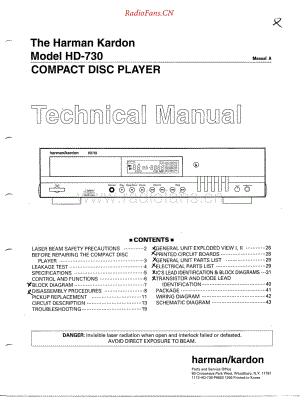 HarmanKardon-HD730-cd-sm维修电路原理图.pdf