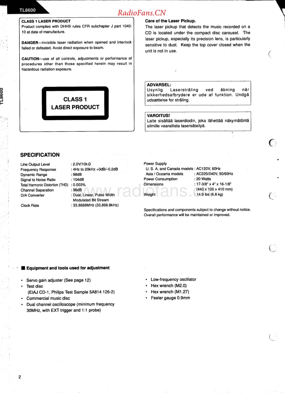HarmanKardon-TL8600-cd-sm维修电路原理图.pdf_第2页