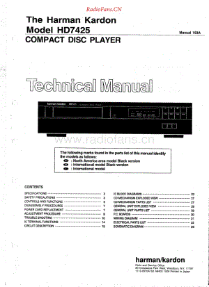 HarmanKardon-HD7425-cd-sm维修电路原理图.pdf