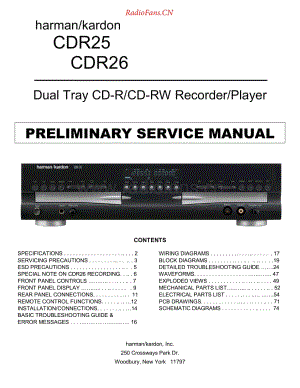 HarmanKardon-CDR25-cd-sm维修电路原理图.pdf