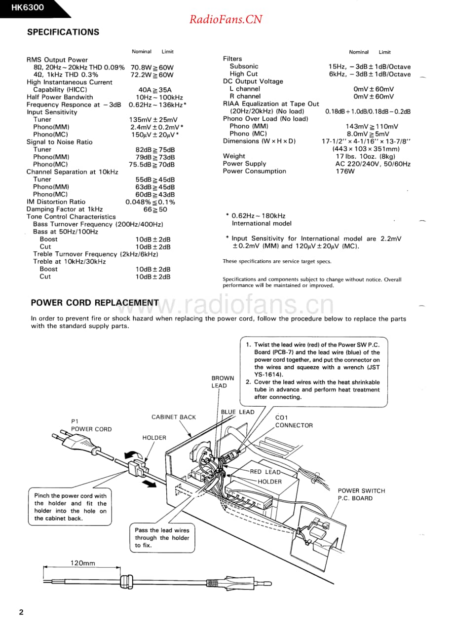HarmanKardon-HK6300-int-sm维修电路原理图.pdf_第2页