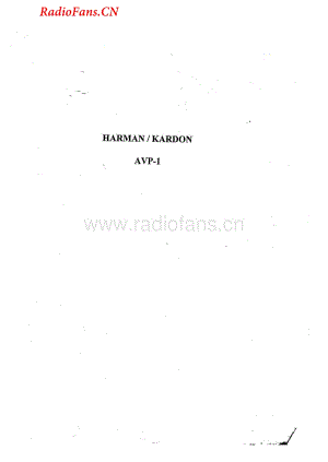 HarmanKardon-AVP1-dsp-sm维修电路图 手册.pdf