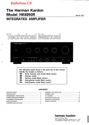 HarmanKardon-6950-int-sm维修电路图 手册.pdf