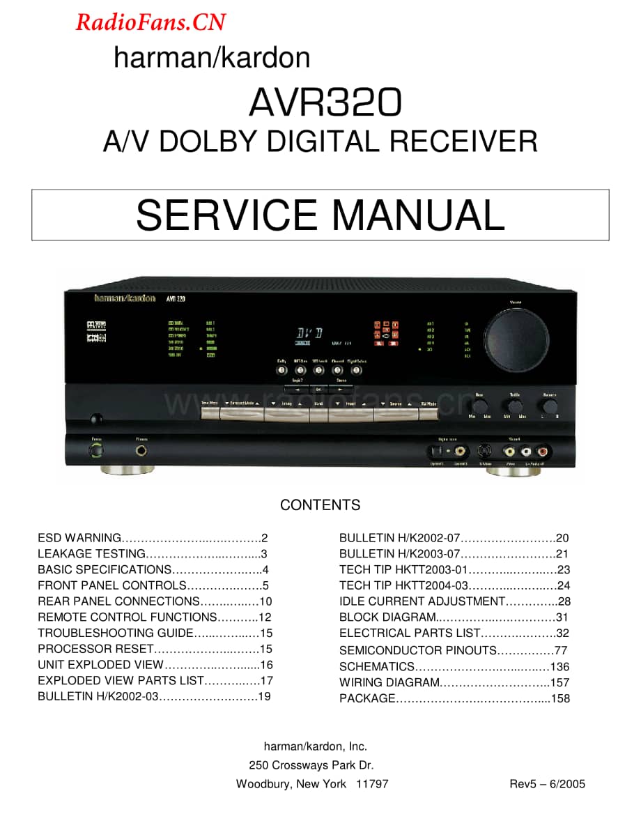 HarmanKardon-AVR320-avr-sm维修电路图 手册.pdf_第1页