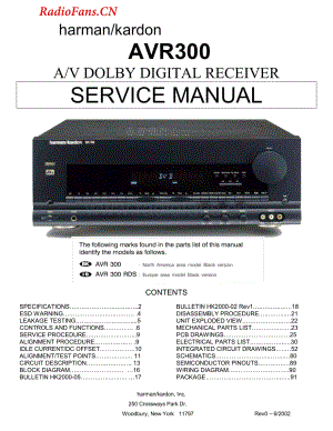 HarmanKardon-AVR300-avr-sm维修电路图 手册.pdf