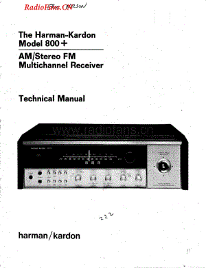 HarmanKardon-800+rec-sm维修电路图 手册.pdf