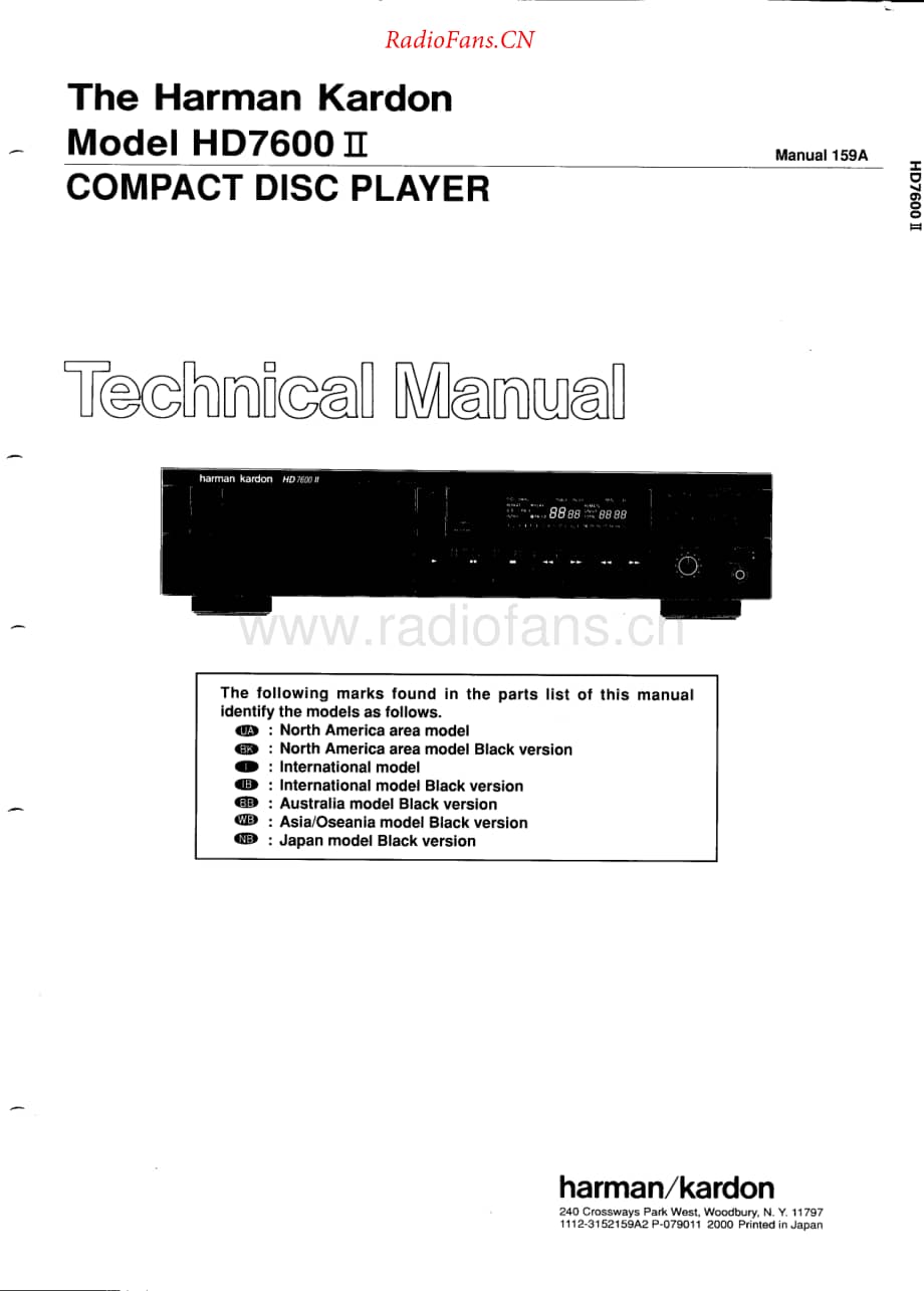 HarmanKardon-HD7600MKII-cd-sm维修电路原理图.pdf_第1页