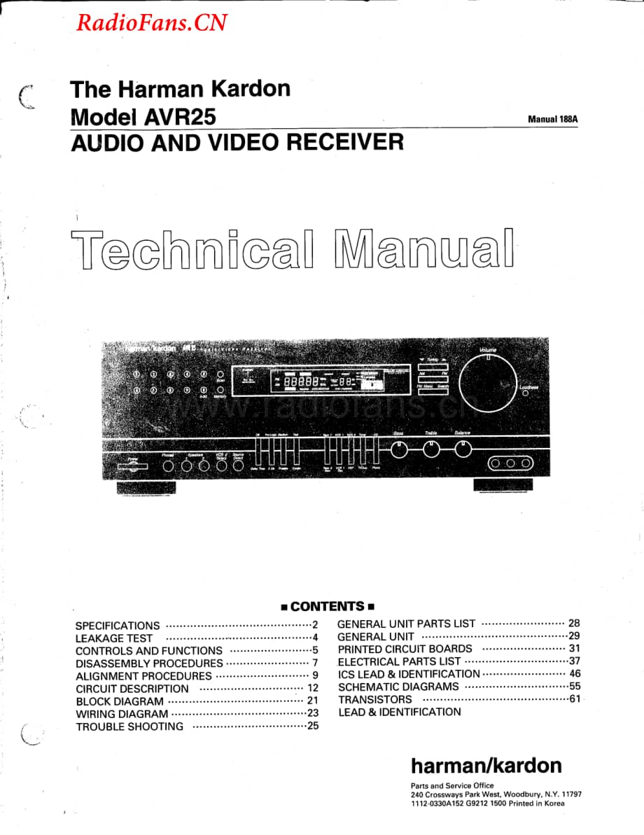 HarmanKardon-AVR25-avr-sm维修电路图 手册.pdf_第1页
