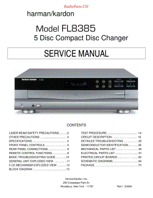 HarmanKardon-FL8385-cd-sm维修电路原理图.pdf