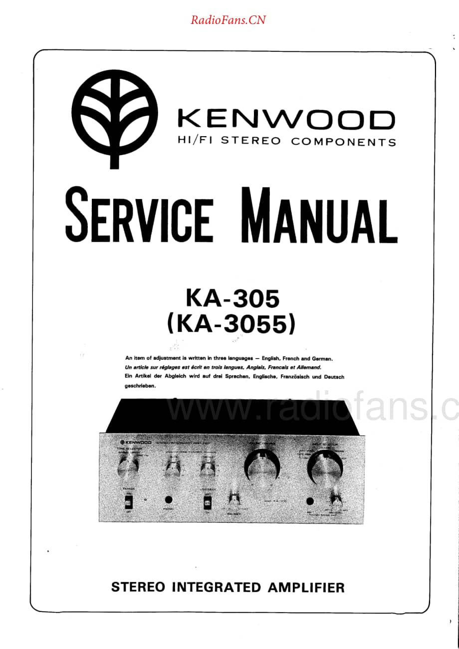 Kenwood-KA305-int-sm维修电路原理图.pdf_第1页