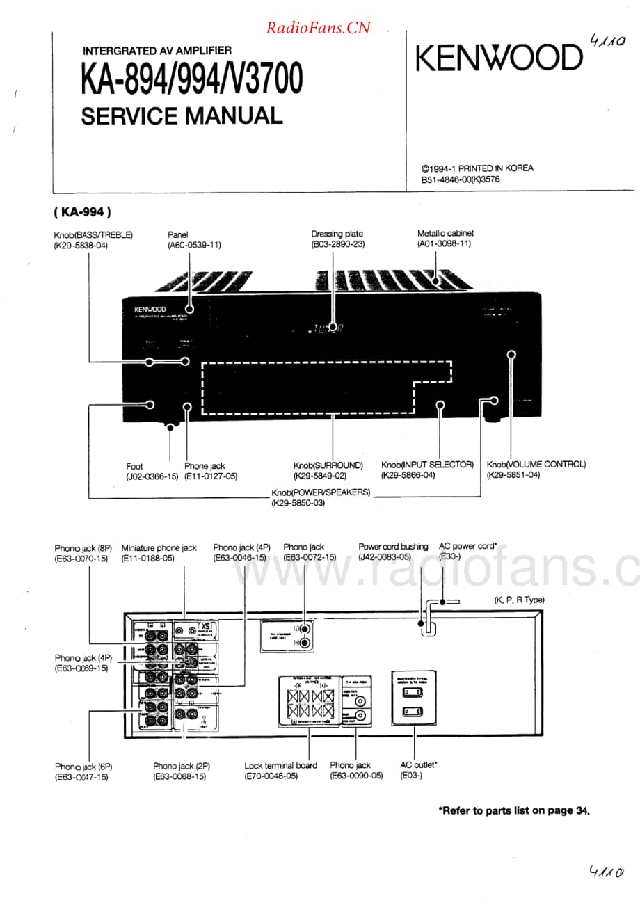 Kenwood-KA994-int-sm维修电路原理图.pdf_第1页