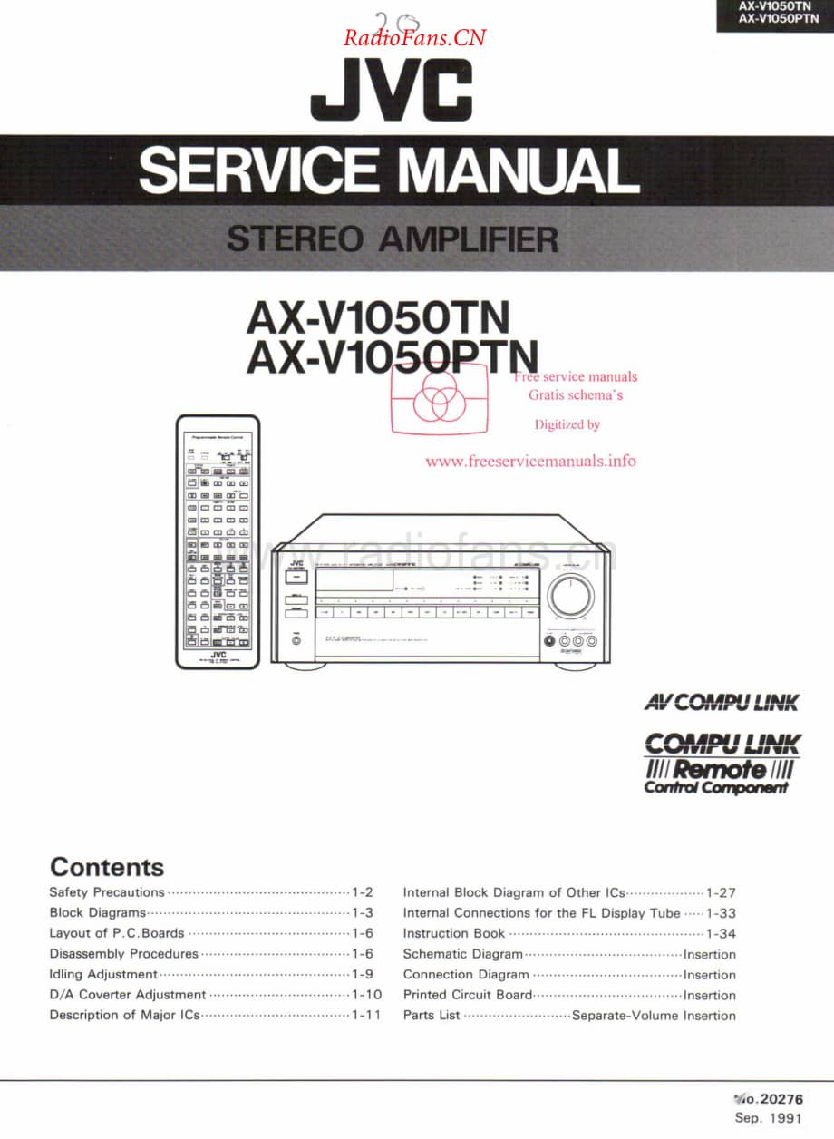 JVC-AXV1050TN-int-sm维修电路原理图.pdf_第1页