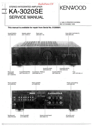 Kenwood-KA3020SE-int-sm维修电路原理图.pdf