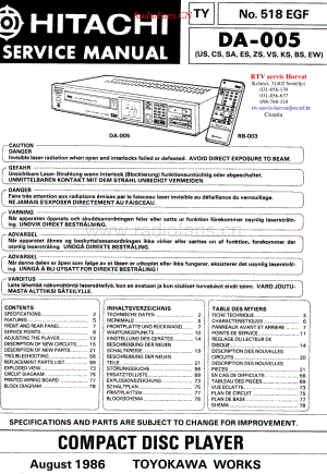 Hitachi-DA005-cd-sm维修电路原理图.pdf