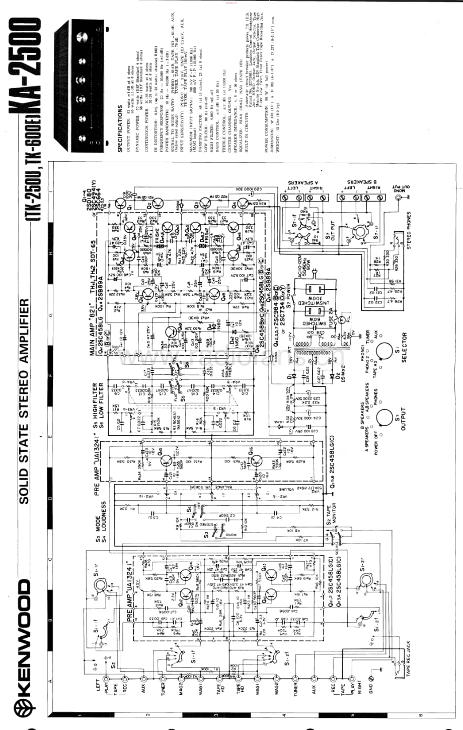 Kenwood-KA2500-int-sm维修电路原理图.pdf_第1页