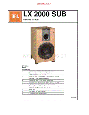 JBL-LX2000-asub-sm维修电路原理图.pdf