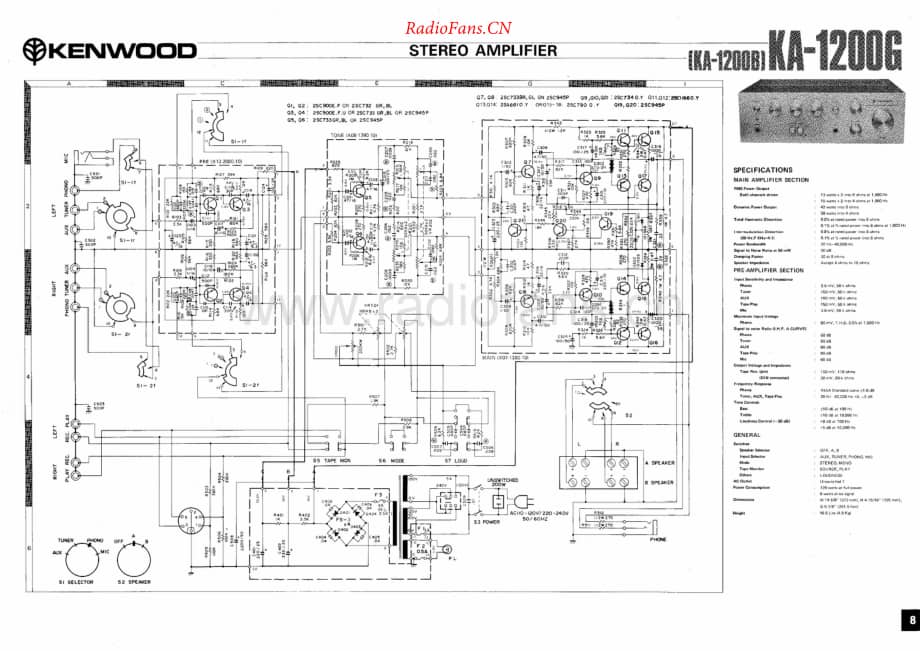 Kenwood-KA1200B-int-sch维修电路原理图.pdf_第1页