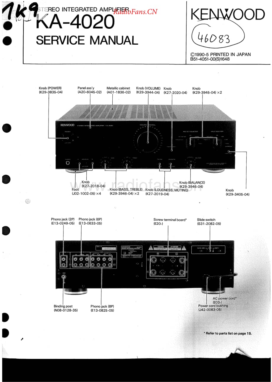 Kenwood-KA4020-int-sm维修电路原理图.pdf_第1页