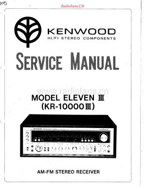 Kenwood-Elevenlll-rec-sm维修电路原理图.pdf