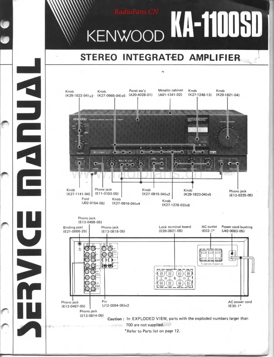 Kenwood-KA1100SD-int-sm维修电路原理图.pdf_第1页
