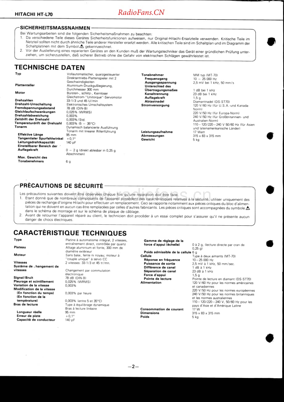 Hitachi-HTL70-tt-sm维修电路原理图.pdf_第2页