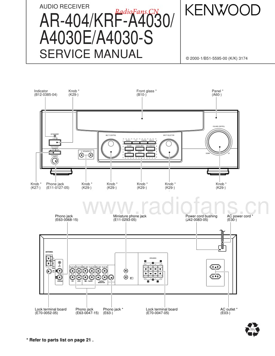Kenwood-A4030S-rec-sm维修电路原理图.pdf_第1页