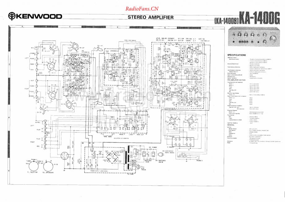 Kenwood-KA1400B-int-sch维修电路原理图.pdf_第1页