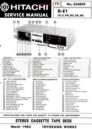 Hitachi-DE1-tape-sm维修电路原理图.pdf