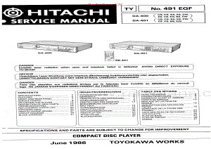 Hitachi-DA401-cd-sm维修电路原理图.pdf