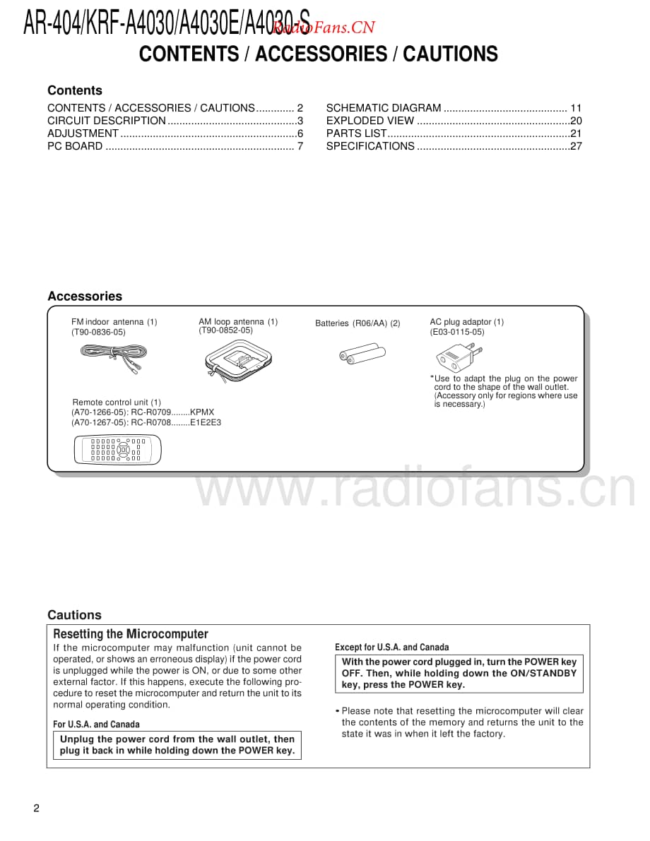 Kenwood-AR404-rec-sm维修电路原理图.pdf_第2页