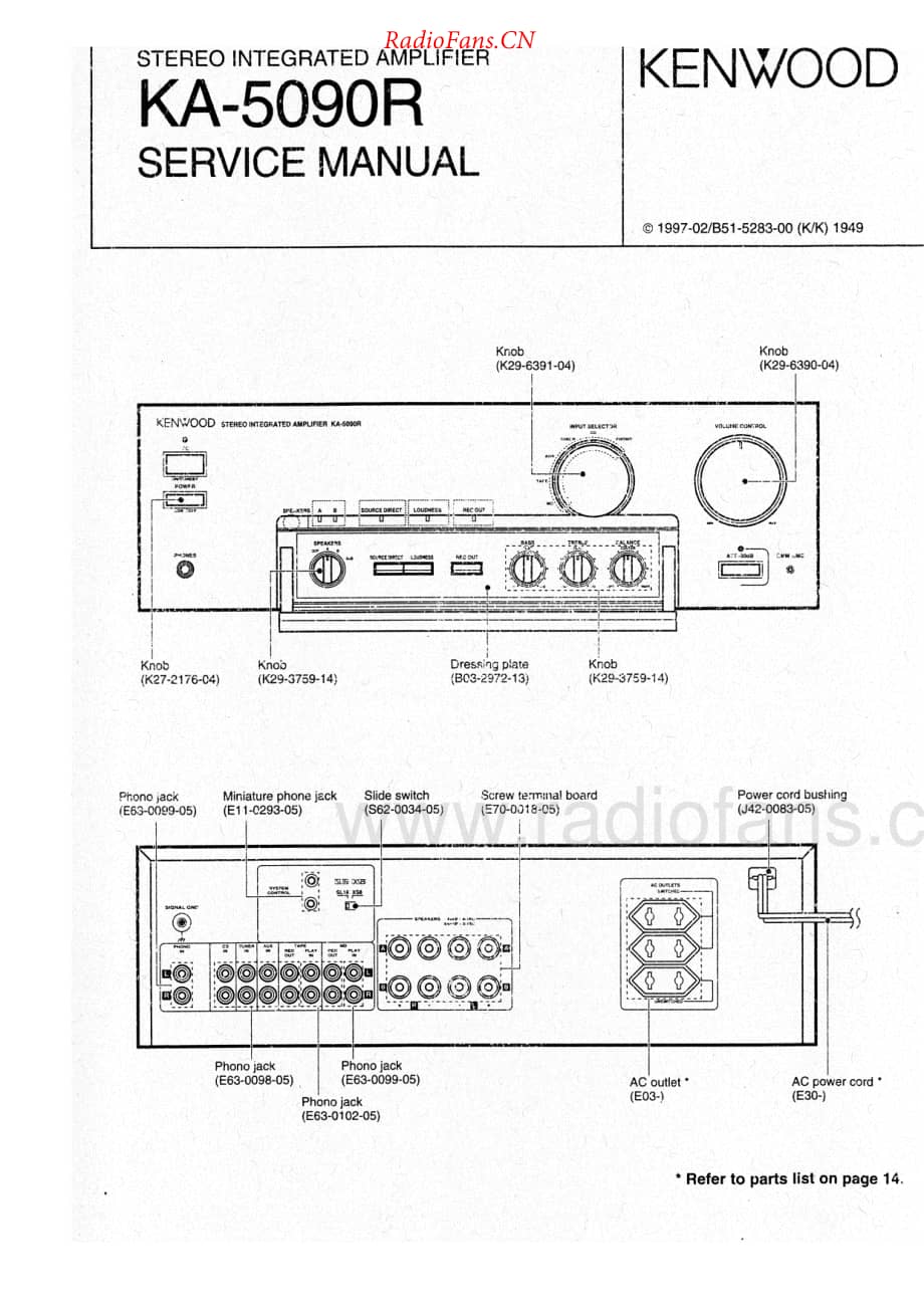 Kenwood-KA5090R-int-sm维修电路原理图.pdf_第1页