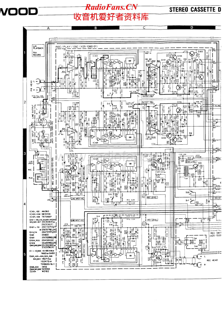 Kenwood-KX1030-tape-sm维修电路原理图.pdf_第3页