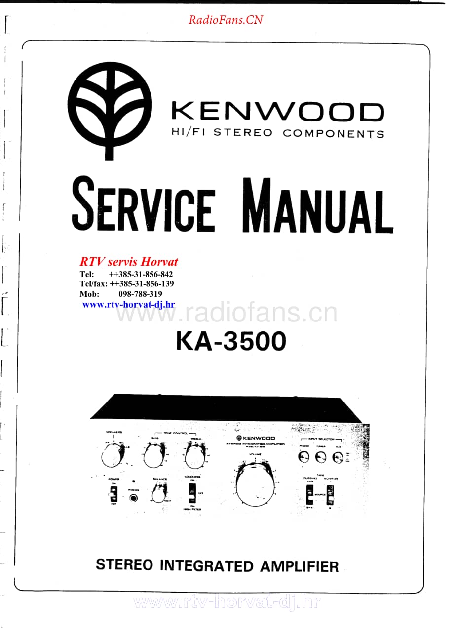 Kenwood-KA3500-int-sm维修电路原理图.pdf_第1页
