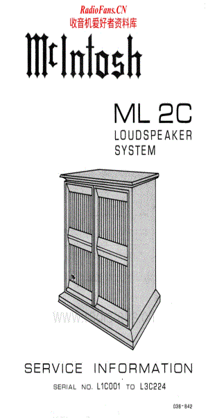 McIntosh-ML2C-spk-sm1维修电路原理图.pdf