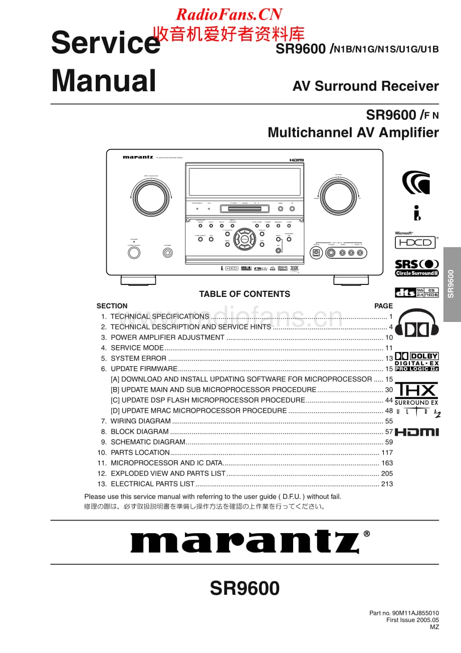 Marantz-SR9600-av-sm维修电路原理图.pdf_第1页