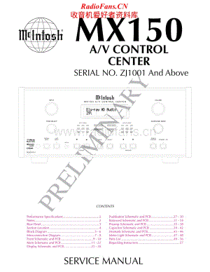 McIntosh-MX150-av-sm维修电路原理图.pdf