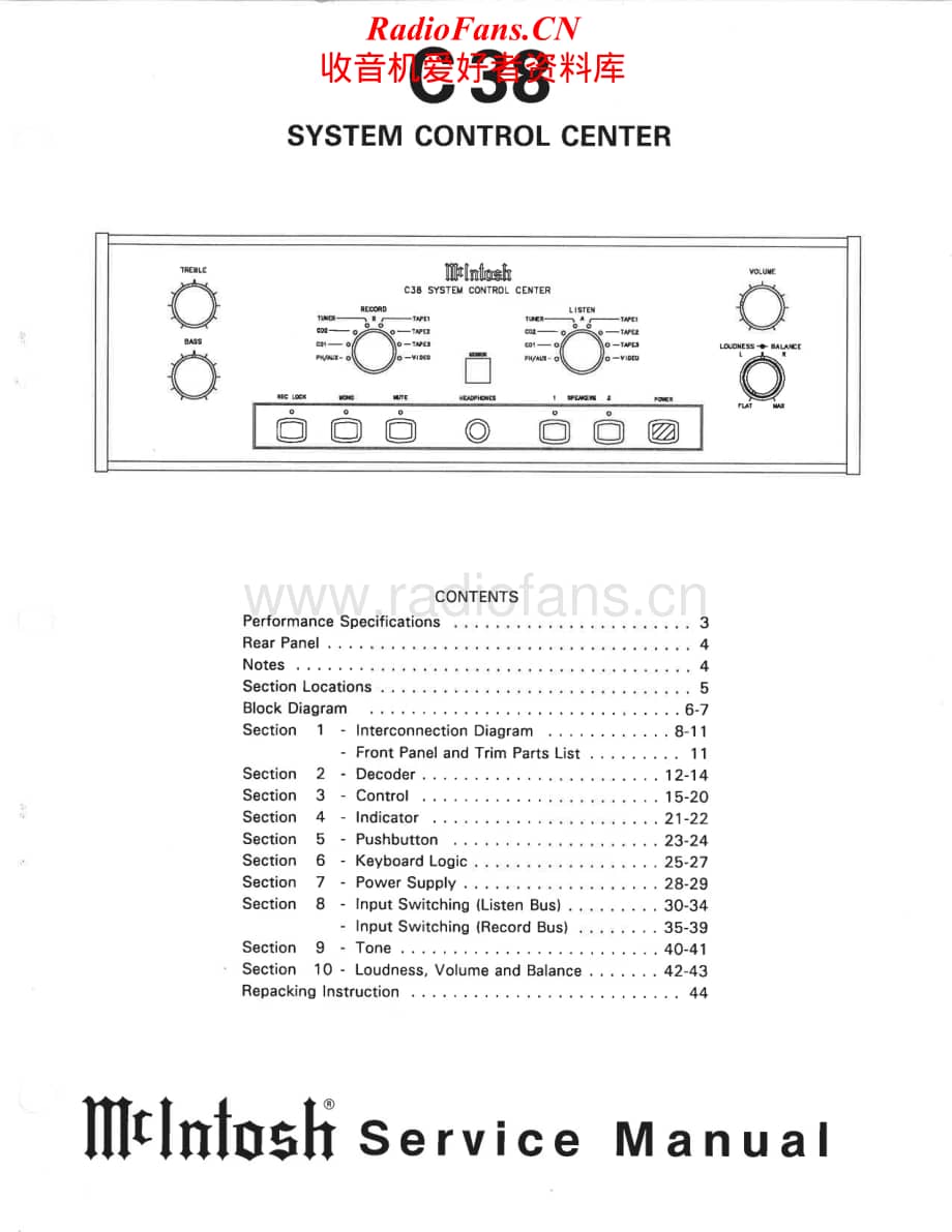 McIntosh-C38-pre-sm维修电路原理图.pdf_第1页
