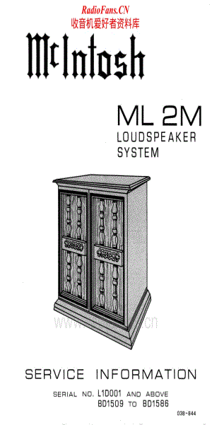 McIntosh-ML2M-spk-sm1维修电路原理图.pdf