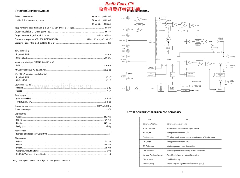 Marantz-PM8200-int-sm维修电路原理图.pdf_第3页