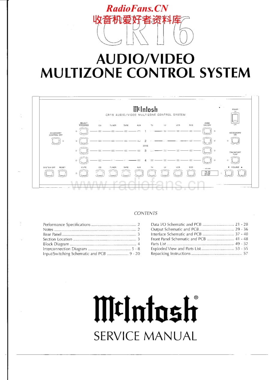 McIntosh-CR16-remote-sm维修电路原理图.pdf_第1页