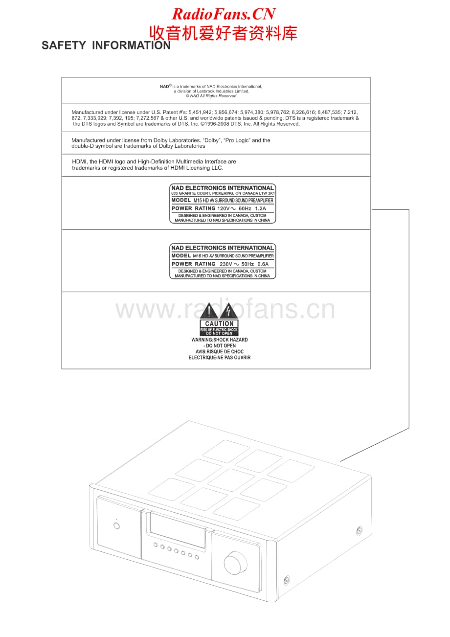 NAD-M15HD-sur-sm维修电路原理图.pdf_第2页