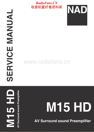 NAD-M15HD-sur-sm维修电路原理图.pdf
