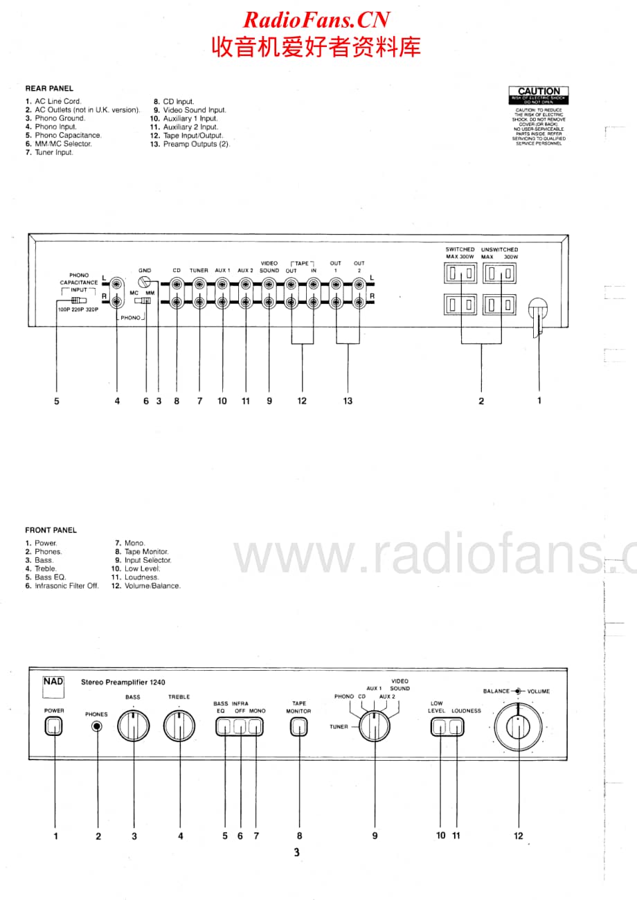 NAD-1240-pre-sm维修电路原理图.pdf_第3页